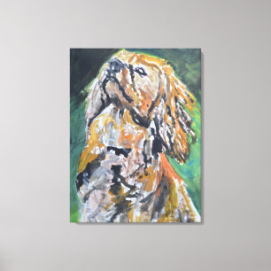 Toile Portrait de Cocker Spaniel Doré