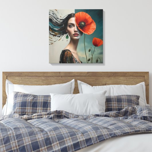 Toile Portrait de collage (Insitu(Chambre))