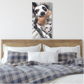 Toile Portrait de compagnie animalier de chien (Insitu(Chambre))