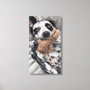Toile Portrait de compagnie photo de chien