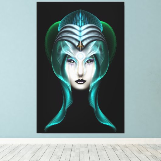 Toile Portrait De Cyiria ISO Black Canvas Print (Insitu (Plancher de Bois))