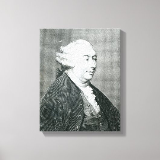 Toile Portrait de David Hume (Recto)