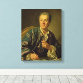 Toile Portrait de Denis Diderot 1767 (Insitu (Plancher de Bois))