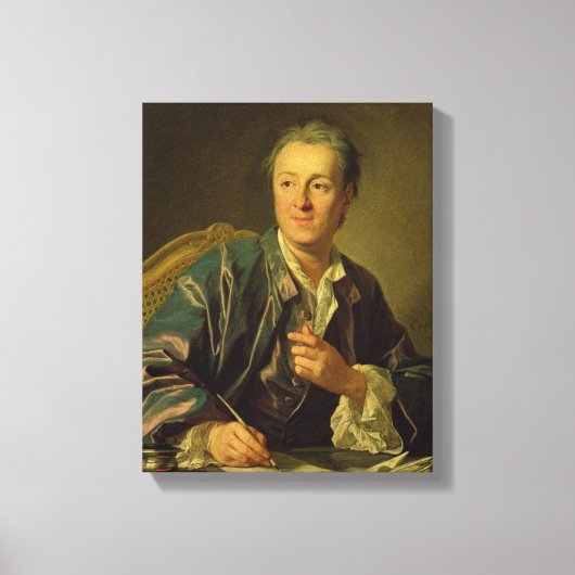 Toile Portrait de Denis Diderot 1767 (Recto)