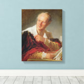 Toile Portrait de Denis Diderot c.1769 (Insitu (Plancher de Bois))