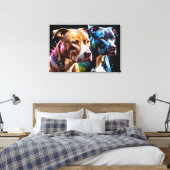 Toile Portrait de deux puces (Insitu(Chambre))