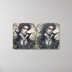 Toile Portrait de Dorian Grey Art gothique