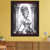 Toile Portrait de Drusella Arkaevis AI Art par Xzendor7 (Insitu(Salon))