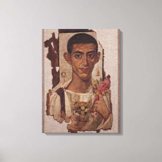 Toile Portrait de Fayum d'Ammonius, d'Antinoe (Recto)