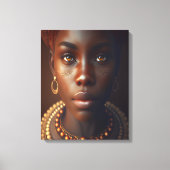 Toile Portrait de femme africaine de charme (Recto)