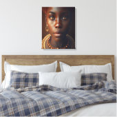 Toile Portrait de femme africaine de charme (Insitu(Chambre))