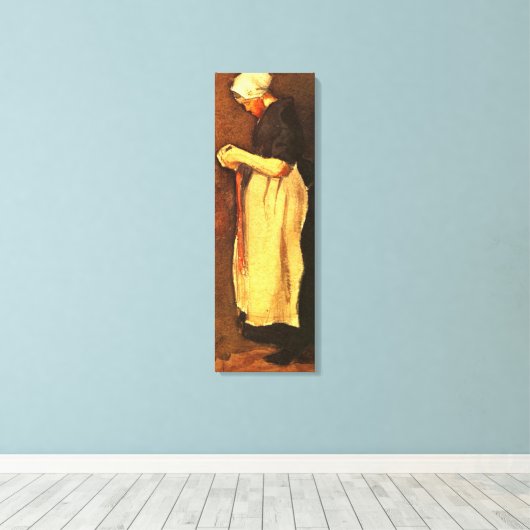 Toile Portrait de femme de Scheveningen par Vincent van (Insitu (Plancher de Bois))