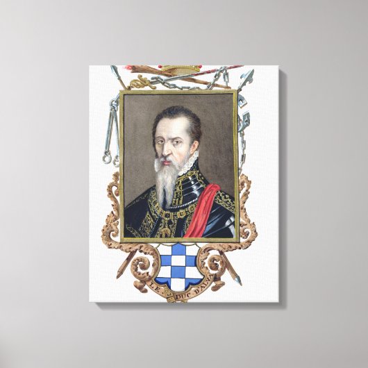 Toile Portrait de Ferdinand Alvarez de Toledo Duc d'Al (Recto)
