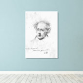 Toile Portrait de François René Vicomte de (Insitu (Plancher de Bois))