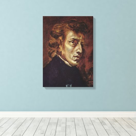 Toile Portrait de Frédéric Chopin (Insitu (Plancher de Bois))