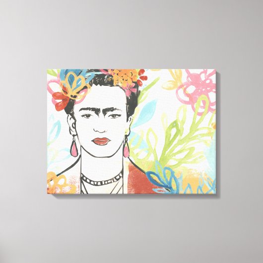 Toile Portrait de Frida Kahlo (Recto)