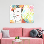 Toile Portrait de Frida Kahlo (Insitu(Salon))