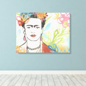 Toile Portrait de Frida Kahlo (Insitu (Plancher de Bois))
