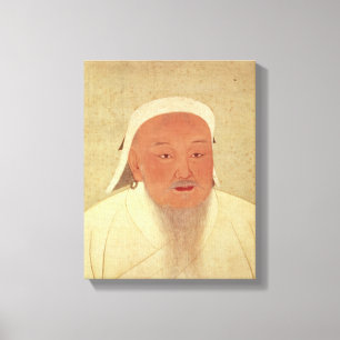 Toile Portrait de Genghis Khan, mongole Khan