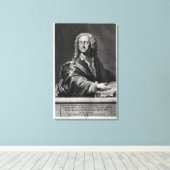 Toile Portrait de Georg Philipp Telemann (Insitu (Plancher de Bois))