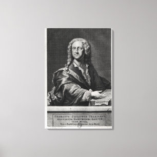 Toile Portrait de Georg Philipp Telemann