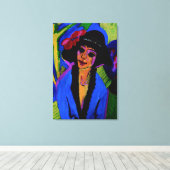 Toile "Portrait de Gerda" Chef-d'oeuvre c1914 (Insitu (Plancher de Bois))