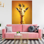 Toile Portrait de girafe (Insitu(Salon))