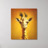 Toile Portrait de girafe (Recto)