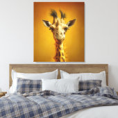 Toile Portrait de girafe (Insitu(Chambre))