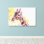 Toile Portrait de Giraffe (Insitu (Plancher de Bois))