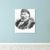 Toile Portrait de Giuseppe Garibaldi (Insitu (Plancher de Bois))