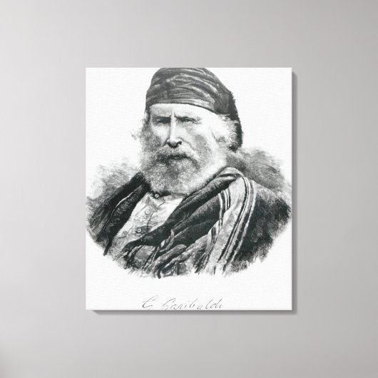 Toile Portrait de Giuseppe Garibaldi (Recto)