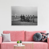 Toile Portrait de groupe devant le planeur à Kill (Insitu(Salon))