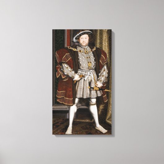 Toile Portrait de Henri VIII (Hans Holbein le jeune) (Recto)