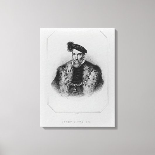 Toile Portrait de Henry Fitzalan, 12e comte de (Recto)