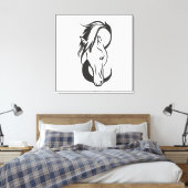 Toile portrait de Horse, (Insitu(Chambre))