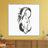 Toile portrait de Horse, (Insitu(Salon))