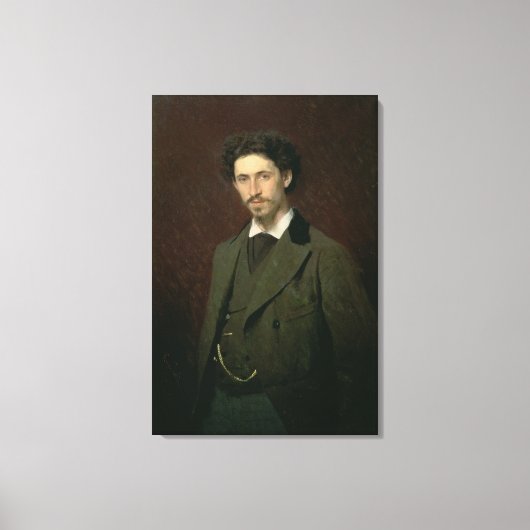 Toile Portrait de Ilya Efimovich Repin, 1876 (Recto)