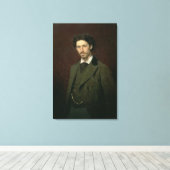 Toile Portrait de Ilya Efimovich Repin, 1876 (Insitu (Plancher de Bois))