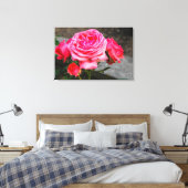 Toile Portrait de jardin rose (Insitu(Chambre))