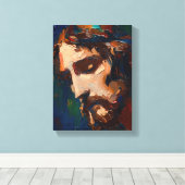 Toile Portrait de Jésus-Christ (#2) (Insitu (Plancher de Bois))