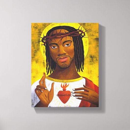 Toile Portrait de Jésus noir (Recto)