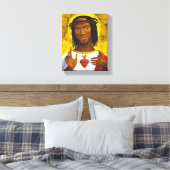 Toile Portrait de Jésus noir (Insitu(Chambre))