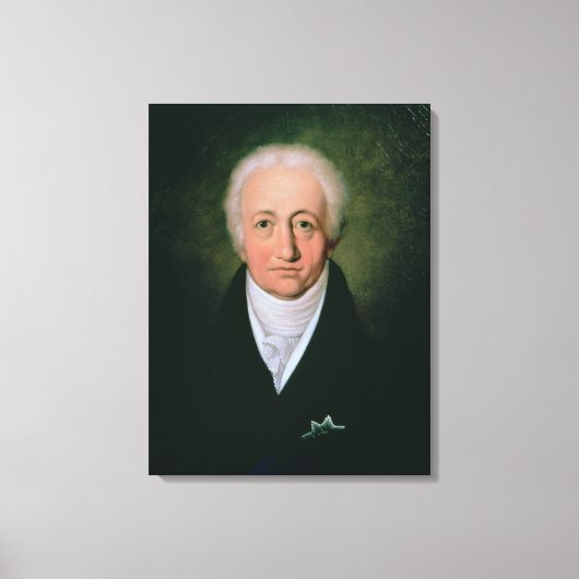 Toile Portrait de Johann Wolfgang von Goethe, 1818 (Recto)