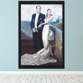 Toile Portrait de Juan Domingo Perón et Eva Duarte (Insitu (Plancher de Bois))