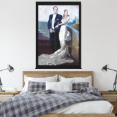 Toile Portrait de Juan Domingo Perón et Eva Duarte (Insitu(Chambre))