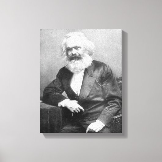 Toile Portrait de Karl Marx (Recto)