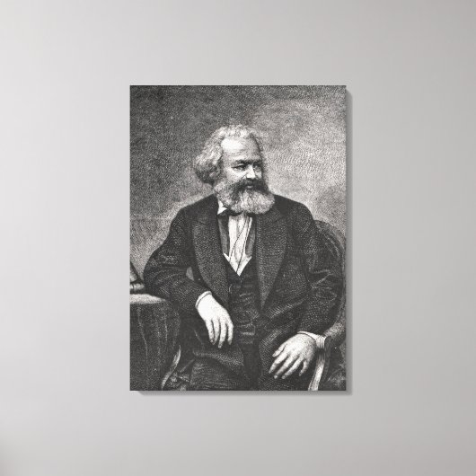Toile Portrait de Karl Marx 1857 (Recto)