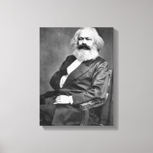 Toile Portrait de Karl Marx (Fondateur du marxisme) (Recto)