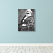 Toile Portrait de Karl Marx (Fondateur du marxisme) (Insitu (Plancher de Bois))
